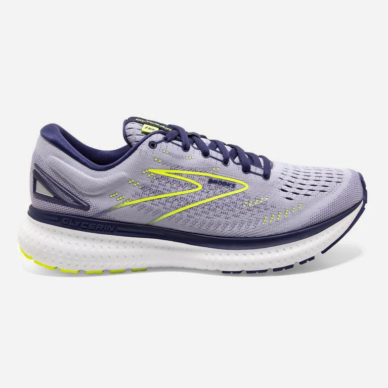 Brooks Glycerin 19 Israel - Women's Road Running Shoes - Lavender Purple/Blue/Nightlife (38670-QAIB)